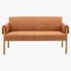 Recharger 2 Seater Brown Leather Sofa