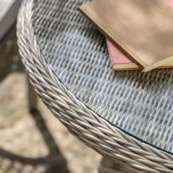 Lingerer 4 Seater Round Dining Set In Stone -Perch & Parrow Home Sales Store pp24010311 ld1