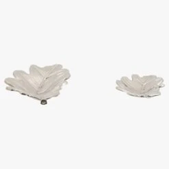 Rustic Oak Leaf Dish, Set Of 2