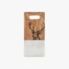Wildwood Stag Marble Board In White