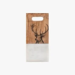 Wildwood Stag Marble Board In White