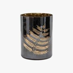 Gilded Leaf Vase