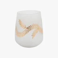 Mercier Golden Frosted Vase