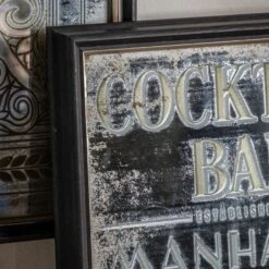 Retro Bar Menu Mirror -Perch & Parrow Home Sales Store pp24030220 ld1