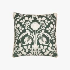 Fleur Cushion Cover In Olive