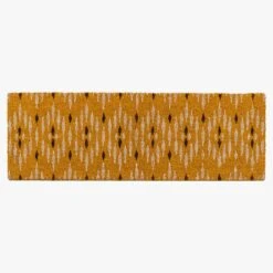 Welcomer Ochre And Cream Double Doormat