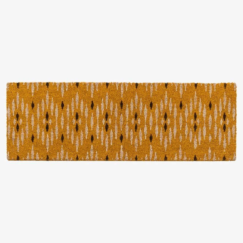 Welcomer Ochre And Cream Double Doormat 1 Welcomer Ochre And Cream Double Doormat