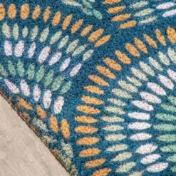 Welcomer Navy Coir Doormat -Perch & Parrow Home Sales Store pp24030309 ld1