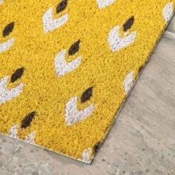 Welcomer Ochre Coir Doormat -Perch & Parrow Home Sales Store pp24030311 ld1