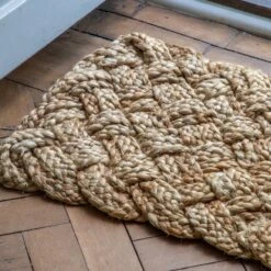 Greeter Plaited Jute Doormat -Perch & Parrow Home Sales Store pp24030313 ld1