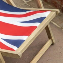 Rest-Easy Deck Chair In Flag Print -Perch & Parrow Home Sales Store pp24060234 ld2