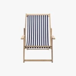 Rest-Easy Deck Chair In Navy Stripe