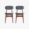 Palma Acacia Dining Chair, Pack Of Two