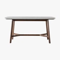Palma Acacia And Marble Dining Table
