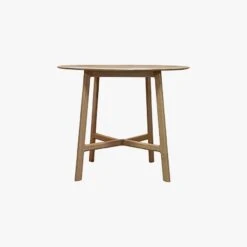 Menorca Oak Round Dining Table