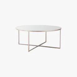 Merial Coffee Table In Brushed Nickel -Perch & Parrow Home Sales Store pp3001097 p45