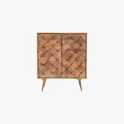 Margaery Mango Wood Sideboard With Bottle Rack