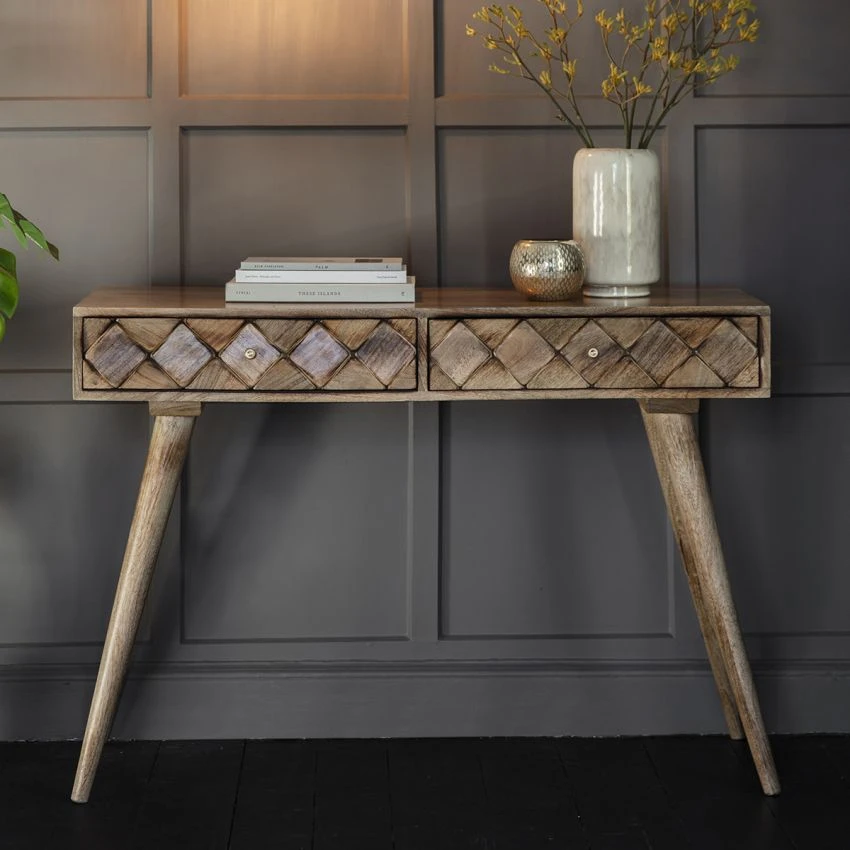 Margaery Mango Wood Console Table 2 Margaery Mango Wood Console Table - Image 2